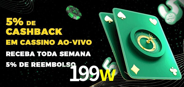 Promoções do cassino ao Vivo 199w